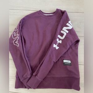 UNDER ARMOUR SWEATSHIRT - crewneck - maroon - size s - cute - preppy - women's